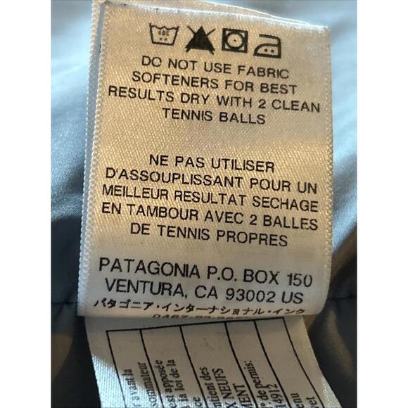 Patagonia Bivy Puffer Down Vest Men's Size Medium Gray Black NICE! Hiking - Picture 8 of 8